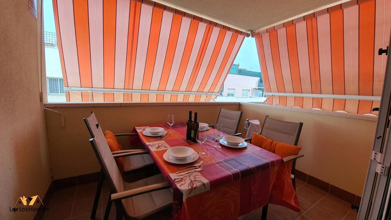 Lyrioshomes Beach Roquetas De Mar , Piscina Y Parque Infantil Bagian luar foto